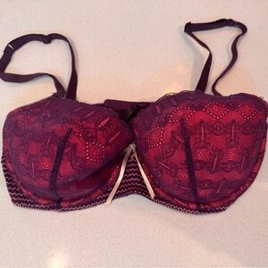 Elle Macpherson Lace Underwire Bra Pink and Purple